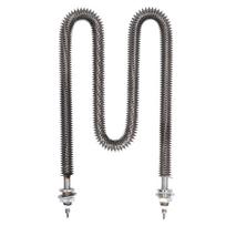 Finaminis kaitinimo elementas W tipo 3500W M18 X 25 Nerūdijančio plieno elektrinis šildymo vamzdis krosnims, kepimui, oro kondicionavimui black
