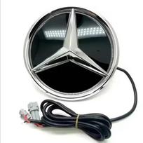Automobilio priekinių grotelių logotipas Mercedes Benz šviesos veidrodėlio paviršius LED emblema šviečianti dekoratyvinė šviesa W213 E-klasė1 za2 Blue light