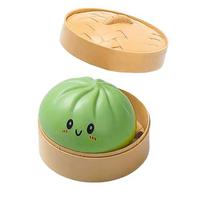 Colorful Simulated Dumpling Squishy Blind Box 6 Colors Random Stress Balls, Desktop Sensory Toy, Creative Office Fidget Gifts beige