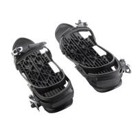 Mini Ski Skates Short Snow Skateboard Shoe Snowblades Bindings for Winter Outdoor Sports black