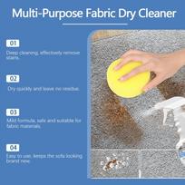 Powerful Fabric Cleaner Spray Stubborn Stain Remover Easily Decontamination For Household Couch Mattress Carpet Sofa Dry Cleaner one size gray