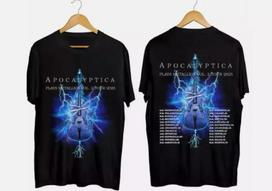 Apocalyptica 2026 Tour Shirt Apocalyptica Band Fan T-S T-Shirt shirt L blue