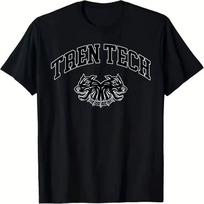 2026 Summer Men'S Robust Tren Tech Fitness Tee Ideal for The Gym and Music Festivals Offers A Comfortable Fit Year-Round 100 black