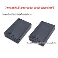Šildomos kojinės „Įkraunamos elektrinės šiltos žiemos kojinės vyrams ir moterims“ Battery box - three aa button switch * 2 gray