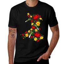 Wales Map Welsh Dragon Daffodils Leeks Cymru St Davids Day TShirt Casual Breathable Short Sleeve Top 4XL black