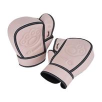 Waterproof Motorcycle Handlebar Mitts | Widened Elongated Cuff, gray