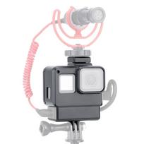 Ulanzi V2 Vlog Case Action Camera Housing Shell Vlogging Cage Frame with Cold Shoe Mount for GoPro Hero 7 6 5 Black for External Microphone Pro 3.5 juoda