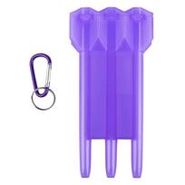 Dart Box, Portable Transparent Nylon Darts Storage Box, Integrated Universal Dart Box With Lock Buckle Hands-Free Storage Case For Most Darts #2915 purple