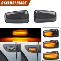 2PCS Led Dynamic Side Marker Turn Signal Light for Peugeot 306 106 406 806 Citroen XM ZX Break Xsara Xantia Fiat black