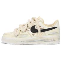 Nike Air Force 1 Low top Skateboard Shoes Men's Beige Yellow CW2288-111(Team24-) 42 beige