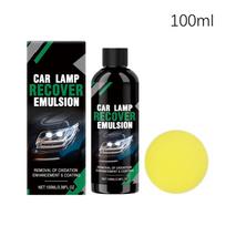 Car Headlight Restoration Kit 100ML Scratch Repair Kit Headlight Restoration Polish For Truck SUV Motorcycle Trailer Vehicle black