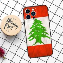 Lebanon Flag Map Case For iPhone 16 15 14 11 12 13 Pro Max Mini X XR XS Max 7 8 16 15 Plus Cover Funda iPhone 11 red