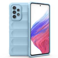 Smūgiams atsparus dėklas, skirtas Samsung Galaxy A12 A22 A32 A52 A52S 5G A13 A23 A33 A53 A73 M12 M32 M52 M13 M23 M33, silikoninis galinis telefono dangtelis Samsung M33 šviesiai mėlyna spalva