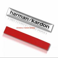4/10/20 vnt. Aukštos kokybės metalinis harman/kardon automobilio Hi-Fi garsiakalbio garso garsiakalbio ženklelis stereo emblema lipdukas automobilių stiliaus aksesuarai 4pcs&harman kardon gray