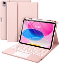iPad 10-os kartos apsauginis dėklas su A16 Bluetooth klaviatūra, Air 11 colių jutikliniu apšvietimu ir odiniu Cross-border Pro5 dangteliu. iPad Air 11 (M4/M3/M2)/Air4/Air5 Universal