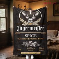 Jägermeister Splash: Bold Vibrant blanket Home Decor Suitable for all seasons Christmas gifts sheet Machine washable 80cm x 120cm