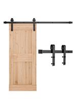 VEVOR 5 pėdų stumdomųjų klojimo durų furnitūros komplektas, 330 svarų svorio talpa 150 x 4 x 0.6 cm