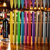 12pcs Metallic Marker Pens for Wine Glasses, Round tip 12 pcs yellow