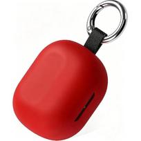 Geiomoo Silikoninis dėklas JLab JBuds Mini True, Minkštas lankstus atsparus įbrėžimams dangtelis su karabinu (Juoda) raudona