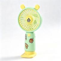 Xiaomi Handheld Fan Rechargeable Portable 3 Speed Mini Fan USB Small Fan with Phone Holder and Cute Sticker