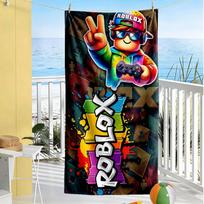 Roblox Beach Towel Soft Durable Quick-Dry Comfortable Lightweight 70cmx140cm(27x55inch)