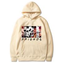 Helovino Draugai Hoodies Vyrams Mada Ilgomis Rankovėmis Siaubo XL beige