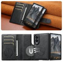 Skirta Samsung Galaxy Z Fold 8 5G 2026 2-in-1 nuimama odinė piniginė magnetinis dėklas Galaxy Z Fold8 plačiam dangteliui Galaxy Z Fold 8 Wide juoda