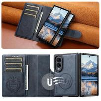 Skirta Samsung Galaxy Z Fold 8 5G 2026 2-in-1 nuimama odinė piniginė magnetinis dėklas Galaxy Z Fold8 plačiam dangteliui Galaxy Z Fold 8 Wide mėlyna