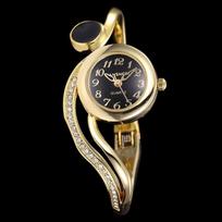 UTHAI Women's Watch Fashion Diamond Strap Small Dial Ladies Bracelet Watch Girls High End Jewelry Wristwatches beige