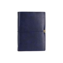 A5 Loose Leaf Notebook Soft Travel Binder DIY Handmade Diary Journal Planner  School mėlyna