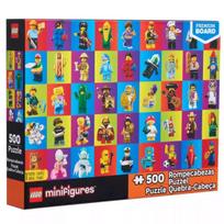 Lego minifigūrėlės: 500 detalių dėlionė – personažų galerija