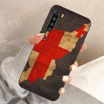 Gruzijos vėliavos telefono dėklas, skirtas Xiaomi Redmi Note 11 10 9T 8 7 Pro Redmi 10 9 9A 9C 8 7 6, minkštas juodas telefono dangtelis Redmi 8