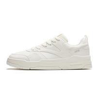 Anta Slip Resistant Shock Absorbing Durable Low Top Skate Shoes Men Sneakers Ivory-White 912418063-1 43 white