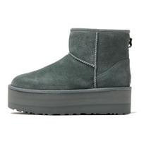 UGG  Classic Mini Platform Boot Rainstorm Women Sneakers Grey 1134991-RNS 38 gray