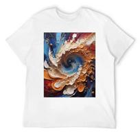 Cosmic Ocean Vortex T-Shirt hippie clothes affliction shirts kawaii clothes black t-shirts for men XXXXXL balta