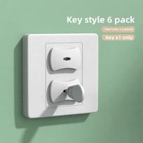 Child Electric Shock-Proof Socket Covers, Baby Power Outlet Safety Plugs, Extension Switch Protectors for Home Safety white