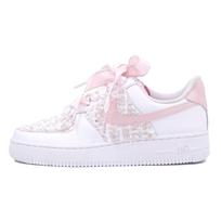 Nike Air Force 1 Skateboard Shoes Women's Low top Pink/White DD8959-100(Team25-XSC) 38 white