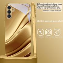 Auksinio žirgo skulptūra Skirta Samsung Galaxy S26 S20 FE S21 S22 S23 Plus S24 Ultra S25Ultra S21+ S22Plus Auksinis stiklinis telefono dėklas Galaxy S25