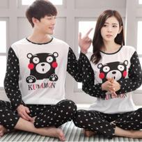 Pajama Sets for Mens Sleepwear Cartoon Cute Pyjamas Home Suit Casual  Nightwear Male Homewear  Loose Pyjamas 3XL white
