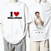Niall Horan For Fan Gift Tshirt Unisex Unisex Harajuku Oversized Unisex Short Sleeve Streetwear High Quality Couples Classic Soft 2XL white