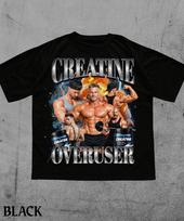 Creatine Overuser Meme Graphic T-Shirt,Sarcastic Gym Meme Top,Funny Gym Rat Meme Shirt,Edgy Meme Graphic Tee,Cursed Meme Shirt,Gen Z Shirt 120 brown