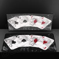 HD Printing Poker Card Mouse Pad Computer XXL MousePad Keyboard Mouse Mat Gamer Non-slip Rubber Office Carpet Dwsk Mats Mousepad 30cmx60cm white
