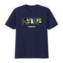 100 Cotton Blake And Mortimer Characters T Shirt Blue Stylish Comfortable Vintage Washed Stretched Streetwear L black