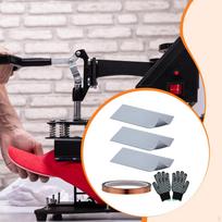 3x Silicone Heat Press Pads Reusable Professional Easy to Use Resistant gray