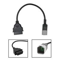 OBD2 Cable for BRP 6Pin for Bombardier Motorbike Faut Code Diagnostic Extension Adapter for BRP 6 PIN MOTO ATV UTV Motorcycles Code Readers 4 gray