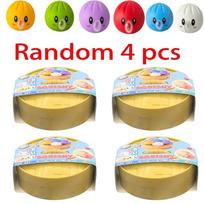 Colorful Smiley Face Dumpling Squishy Bubble-Blowing Blind Box Non-Sticky Slow Rebound Funny Stress Relief Toy yellow