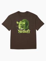 Shrek Funny Shrat Chaos Potato Green Ogre Rat Mashup Cute Meme Design Oversized T-Shirt L gray