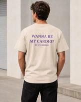 Wanna Be My Cardio Shirt, Flirty Gym Tee, Respectfully Back Print Unisex Cotton Tee 2XL