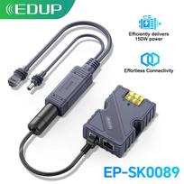 EDUP  SK0089 Starlink Mini 150W POE and 100W Isolated Gigabit POE Splitter with DC and RJ45 Interface 1000Mbps for Portable Mini EP-SK0089