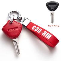 Motorcycle Key Case for Bombardier Can-Am Canam Can Am Spyder Series Motorbike Cover Protector Shell Keychain Fob Accessories Red Key Case red